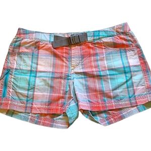 SZ8 100% Nylon Columbia plaid shorts